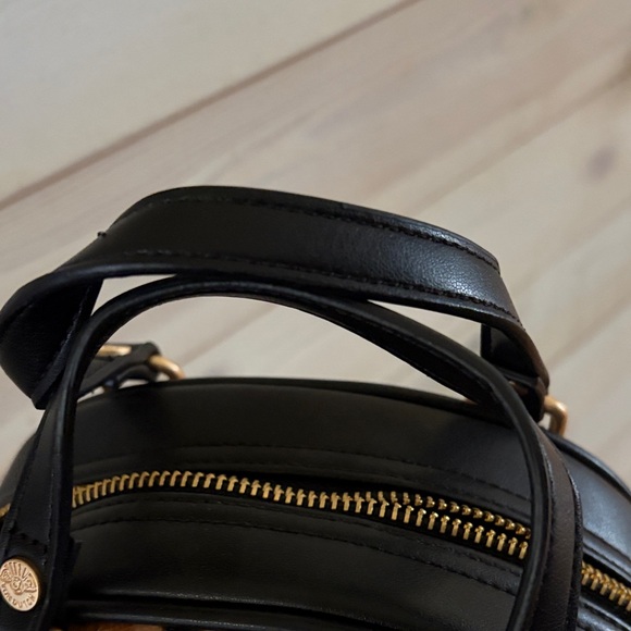 Von Dutch Leopard Mini Satchel in Black and Brown - Picture 3 of 4